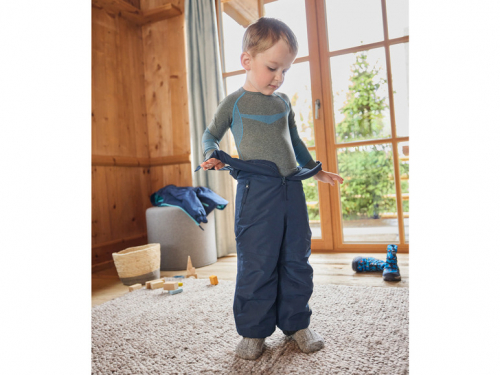 Комплект термобілизни 098-104 см (2-4 years)   з зональною терморегуляцією для хлопчика Lupilu 457496 сірий 91448