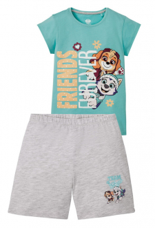 Піжама (футболка + шорти) для дівчинки Nickelodeon 349309 086-92 см (12-24 months) бірюза  74228