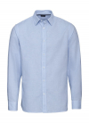 Рубашка однотонна бавовняна для чоловіка Livergy 318945 36 / S блакитний  79636