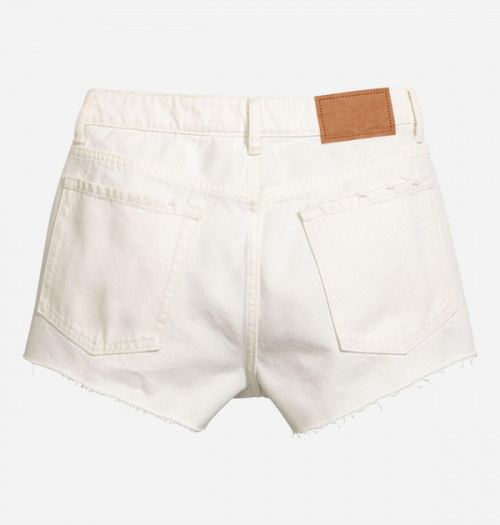 Шорти XS Мини-шорты  джинсові для жінки H&amp;M 0468695-6 білий 82377