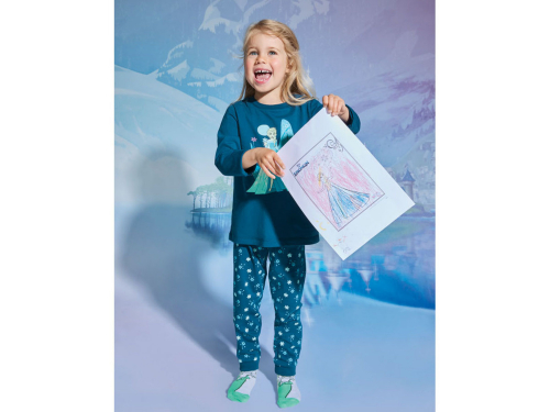 Піжама 098-104 см (2-4 years)   (лонгслів і штани) для дівчинки Disney 387277 синій 91070