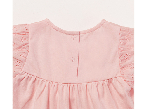 Боді (звич.) з коротким рукавом для дівчинки Lupilu 461446 050-56 см (0-2 months) рожевий  89376