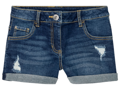 Шорти    джинсові з відворотами для дівчинки Pepperts 371887 122 см (6-7 years) темно-синій 79628