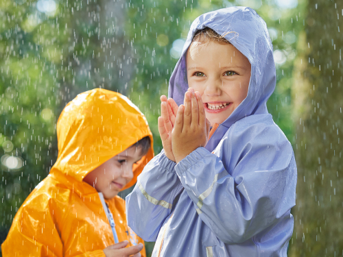 Куртка-дощовик 110-116 см (4-6 years)   водовідштовхувальна та вітрозахисна для дівчинки Lupilu 436983 блакитний 85996