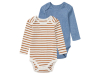 Боді 062-68 см (2-6 months)   в рубчик набір 2 шт. для хлопчика Lupilu 428444 Різнобарвний 88333