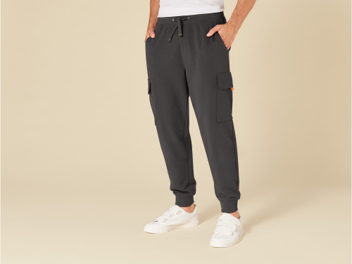 Спортивні штани S Regular Fit Джоггеры з начосом для чоловіка Livergy 453296 хакі 89480