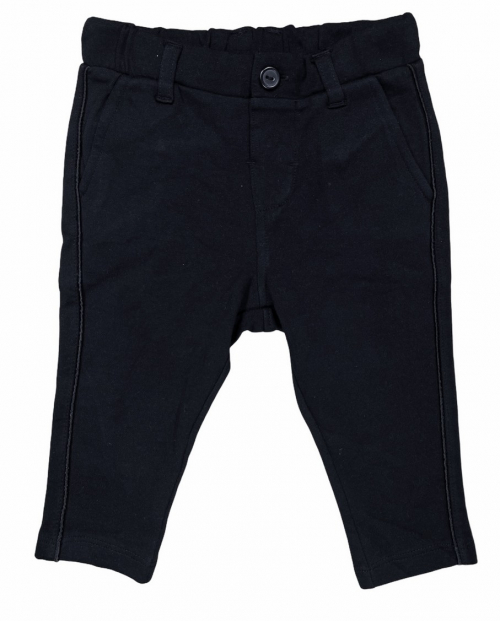 Штани 086 см (12-18 months)   бавовняні трикотажні для хлопчика H&amp;M 0808966001 чорний 66390
