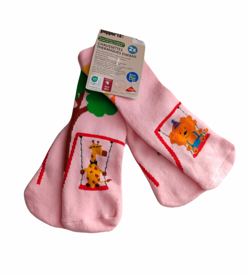 Шкарпетки 31-34   2 пари махра для дівчинки Pepperts 426500 рожевий 84776
