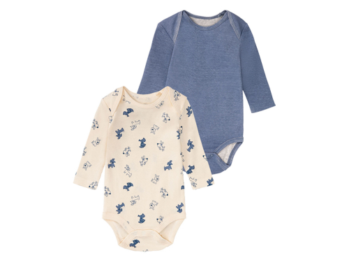 Боді 074-80 см (6-12 months)   набір 2 шт. бавовняні для хлопчика Lupilu 370255 Різнобарвний 82399