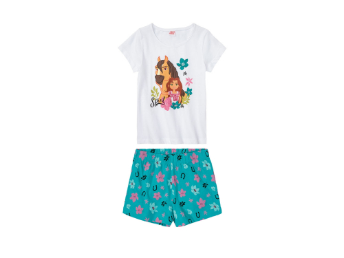 Піжама (футболка + шорти) для дівчинки Disney 371167 134-140 см (8-10 years) білий  74221