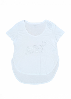 Спортивна футболка з віскозою для жінки Crivit 281821 38 / M білий  75034