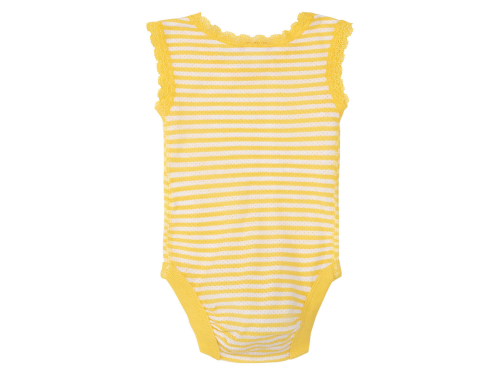 Боді 062-68 см (2-6 months)   ажурні набір 2 шт. для дівчинки Lupilu 370944 жовтий 86821