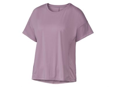 Спортивна футболка оверсайз з сітчатою вставкою для жінки Crivit 409656 38 / M бузковий  78986