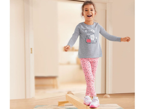 Джегінси 098-104 см (2-4 years)  Skinny двунитка для дівчинки Lupilu 342163 рожевий 84411