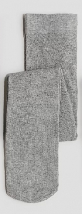 Колготки 134-140 см (8-10 years)   бавовняні для дівчинки H&amp;M 0293433047 сірий 59305