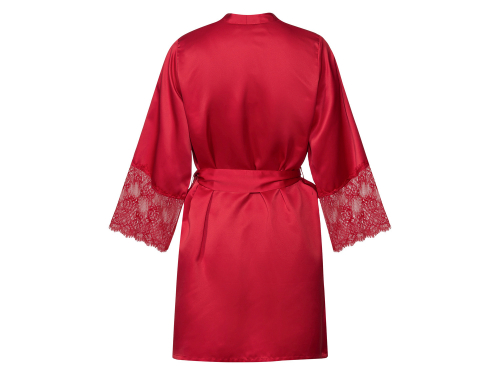 Халат атласний для жінки Esmara 435606 34 / XS червоний  88596