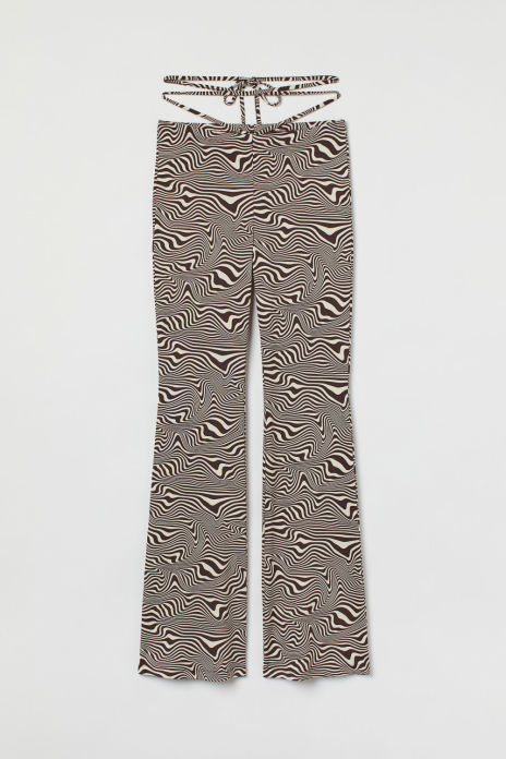 Штани M Клеш  розкльошені для жінки H&amp;M 1030141-003 коричневий 82375