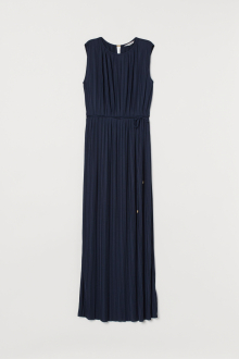Плаття зі знімним поясом для жінки H&M 0783553-002 38 / M темно-синій  80558