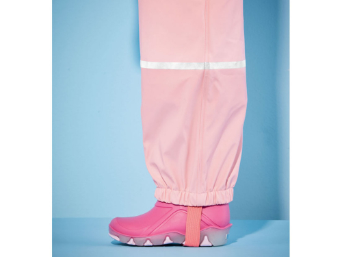Напівкомбінезон-дощовик на флісовій підкладці для дівчинки Lupilu 356916 086-92 см (12-24 months) рожевий  74052