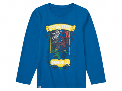 Футболка-лонгслів бавовняна з принтом для хлопчика Disney 391697 122-128 см (6-8 years) синій  90369