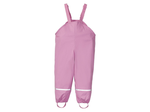 Напівкомбінезон-дощовик на флісовій підкладці для дівчинки Lupilu 315765 086-92 см (12-24 months) рожевий 72866