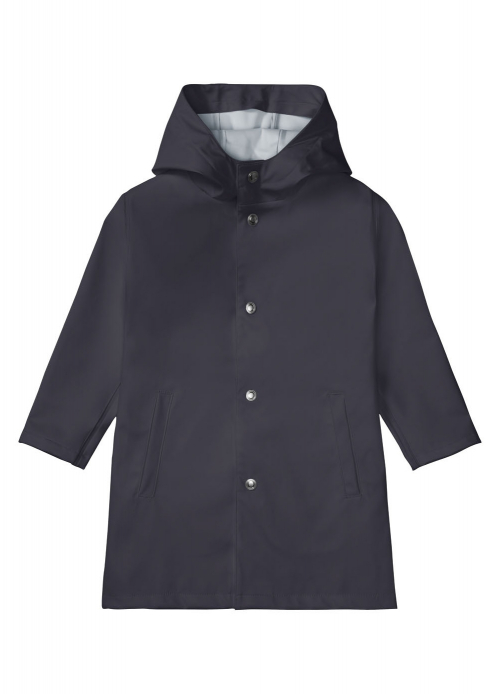 Куртка-дощовик на кнопках для дівчинки Lupilu 375116 086-92 см (12-24 months) темно-синій  74077