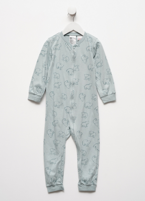 Комбінезон-сліп бавовняний для хлопчика H&amp;M 0711235-001 098 см (2-3 years) зелений  82317
