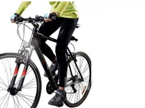Велошорти капрі-бриджі з памперсом для жінки Crivit 318179 40 / L чорний  74295