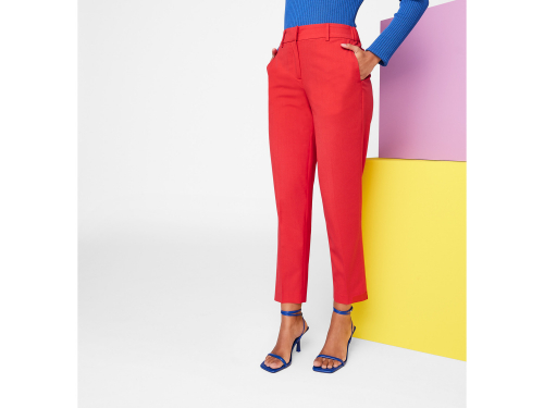 Штани 38,S Slim Fit  довжиною до щиколотки для жінки Esmara 435035 червоний 91299