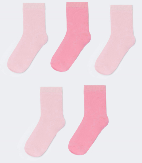Шкарпетки 5 пар  для дівчинки H&amp;M 72212960002 розмір взуття 27-30 (4-6 years) рожевий 57567