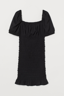 Плаття з зібраною спідницею для жінки H&M 0950703-001 40 / M (EU) чорний  82423