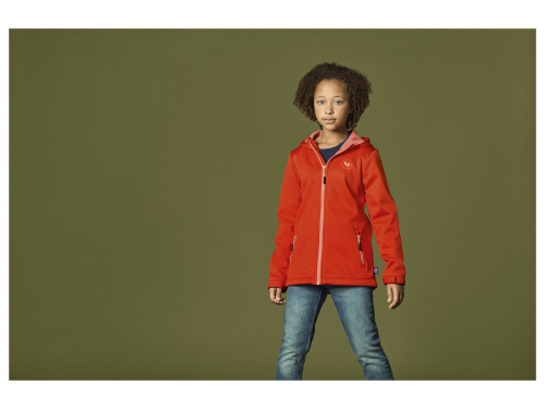Куртка Softshell 146-152 см (10-12 years)   водовідштовхувальна та вітрозахисна для дівчинки Crivit 418412 червоний 80692