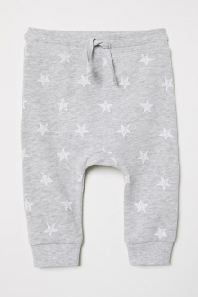 Спортивні штани 104 см (3-4 years)  Джоггеры з начосом для хлопчика H&M 0633785-003 сірий 83132