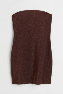 Плаття бандо для жінки H&M 1065283-004 36 / S коричневий  82431