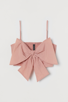 Топ з бантом для жінки H&M 0944668-002 40 / M (EU) рожевий  82796