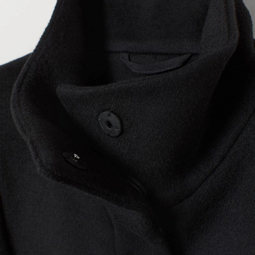 Пальто з додаванням шерсті для жінки H&amp;M 0661794-001 38 / M (EU) чорний  79829