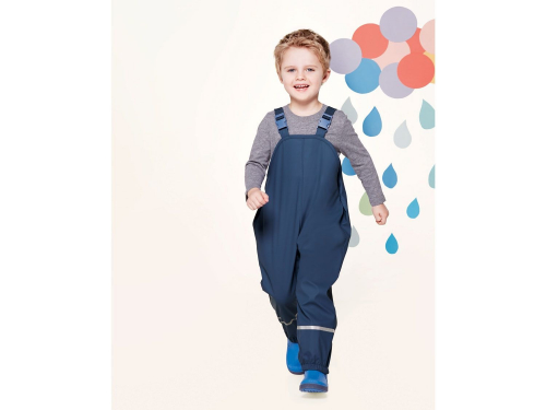 Напівкомбінезон-дощовик 098-104 см (2-4 years)   на флісовій підкладці для хлопчика Lupilu 315763 синій 72876