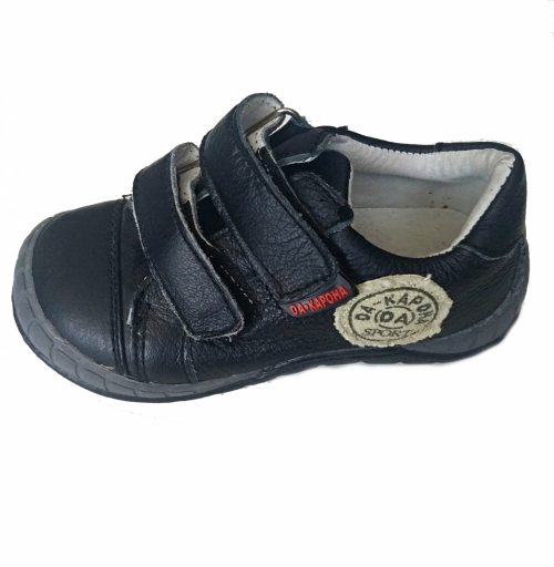 Кросівки шкіряні для хлопчика DA-Карона BDO74185 розмір взуття 25 чорний  74185