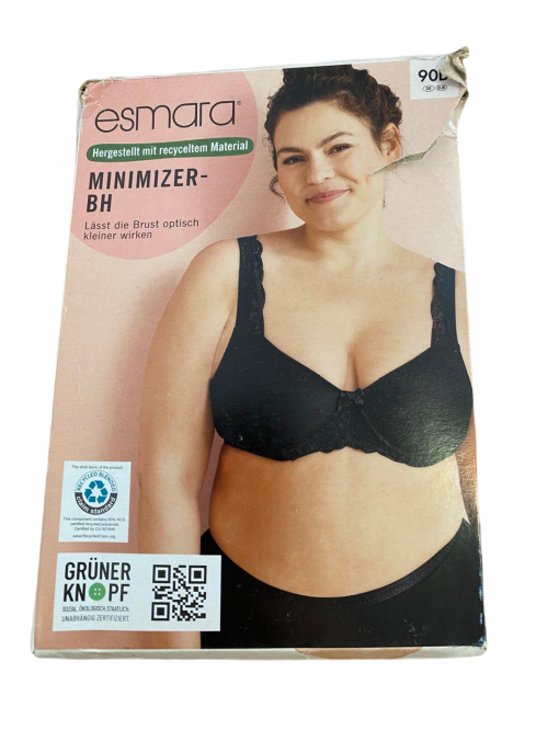 Бюстгальтер мереживний для жінки Esmara 450573 90C чорний  86518