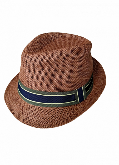 Шляпа з паперової соломки для чоловіка C&amp;A 2127525 обхват головы 60 коричневий  74453