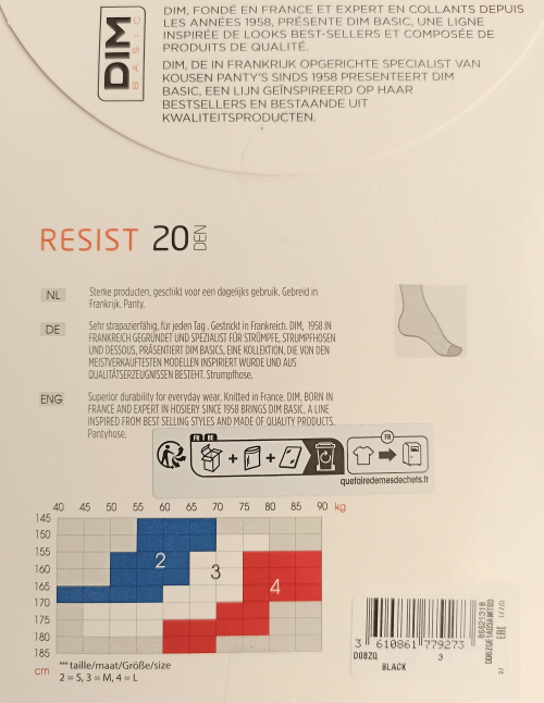 Колготки капронові для жінки DIM DO8ZQ 36 / S бежевий  88644