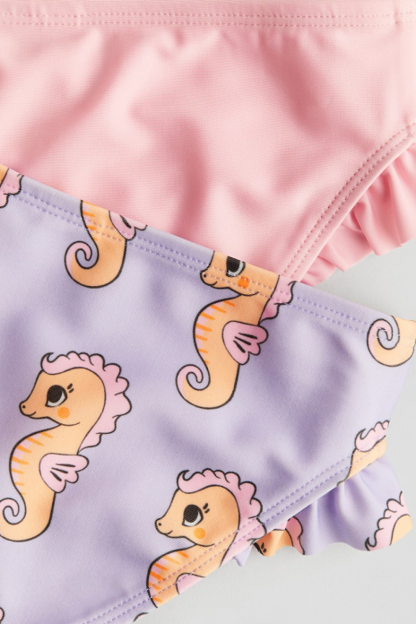 Плавки 110-116 см (4-6 years)   з рюшами для дівчинки H&amp;M 1031397-005 рожевий 92079