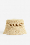 Шляпа    з паперової соломки для жінки H&M 1132169-004 обхват головы 58 (L/58) бежевий 80920