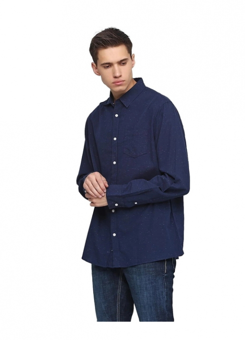 Рубашка однотонная хлопковая для мужчины Livergy 284179 XL блакитний