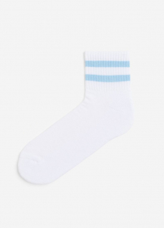 Шкарпетки 43,44,45   махра з широкою резинкою для чоловіка H&M 1007407-009 білий 80816