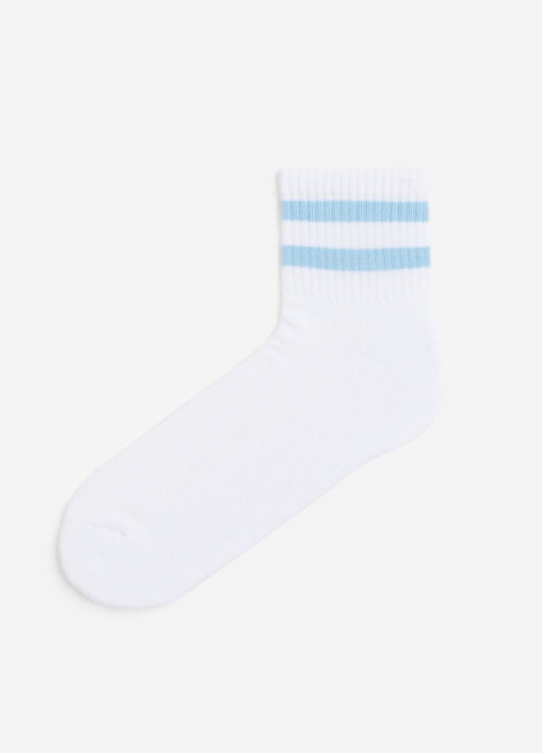 Шкарпетки 43,44,45   махра з широкою резинкою для чоловіка H&amp;M 1007407-009 білий 80816