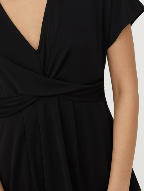 Сукня (плаття) 34,XS   з V подібним вирізом для жінки H&amp;M 0642960-001 чорний 82426