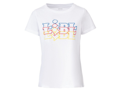 Футболка (звич.) бавовняна з принтом для жінки Esmara 368497 34 / XS білий  89877