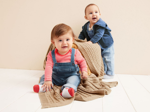 Кофта махрова з капюшоном для хлопчика Lupilu 370261 074-80 см (6-12 months) темно-синій  90236