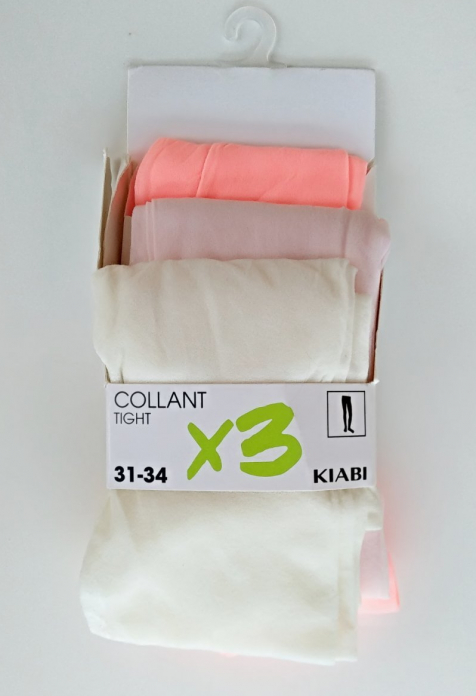 Колготки 3 шт капронові для дівчинки Kiabi WA138 146-152 см (10-12 years) рожевий 67961